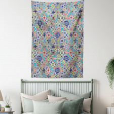 Colorful Floral Set Tapestry