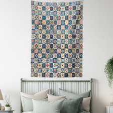 Portuguese Tiles Motif Tapestry