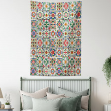 Ornamental Abstract Leaf Tapestry