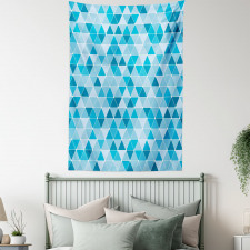 Geometric Triangles Mosaic Tapestry