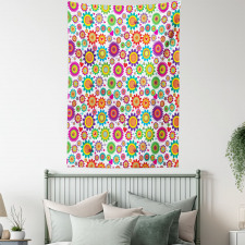 Colorful Camomiles Tapestry