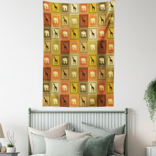 Savanna Animal Frames Tapestry