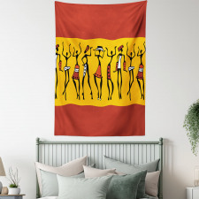 Dancing People Tapestry