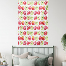 Watercolor Granny Smith Tapestry