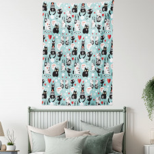 Kitties Love Daydreaming Tapestry