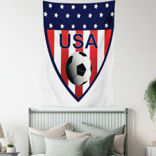 Stars and Vertical Stripes Tapestry