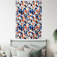 Colors Shapes Grid Tapestry
