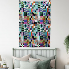 Various 60s Shapes Tapestry