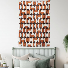 Bicolor Circles Tapestry