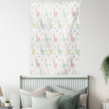 Cartoon Animal Pattern Tapestry