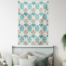 Abstract Spring Motifs Tapestry