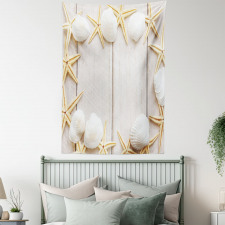 Rustic Wooden Backdrop Tapestry