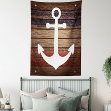 Boat Theme Anchor Motif Tapestry