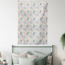 Retro Postal Pattern Tapestry