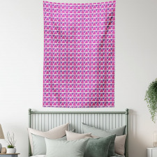 Hand Drawn Triangles Tapestry