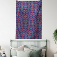 Floral Design Stripes Tapestry