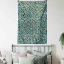 Retro Foliage Pattern Tapestry