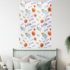 Goldfish and Mackerel Tapestry