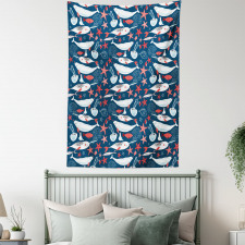 School of Fish Narwhal Tapestry