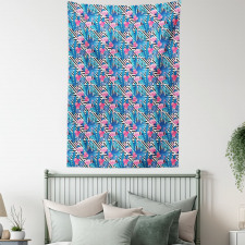 Watercolor Flamingo Tapestry