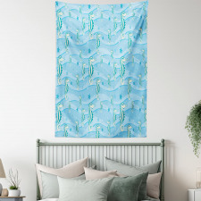 Sea Horse and Starfishes Tapestry