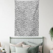 Line Art Foliage Tapestry