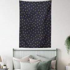 Yellow Stars and Dots Tapestry