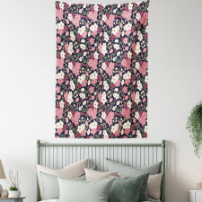 Night Garden Sakura Tapestry