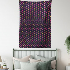 Dots Color Silhouettes Tapestry