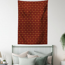 Dotted Flowers Pattern Tapestry