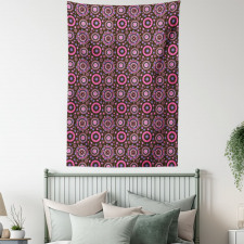 Hippie Flourishing Flowers Tapestry