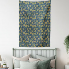 Fresh Green Foliage Leaves Tapestry