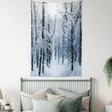 Snow Covered Forest Tapestry