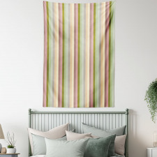 Pastel Colored Bands Tapestry