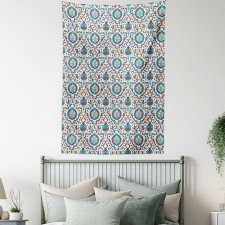 Traditional Floral Art Tapestry
