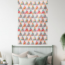 Watercolor Triangles Tapestry