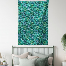 Exotic Blooms Foliage Tapestry