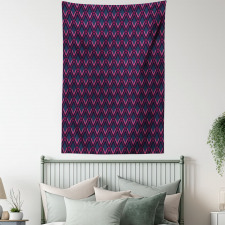 Vivid Hexagon Shapes Tapestry