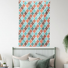 Bohemian Pastel Retro Tapestry