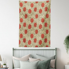 Romantic Flowerbed Art Tapestry