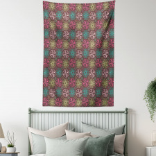 Bows Circles Retro Tapestry