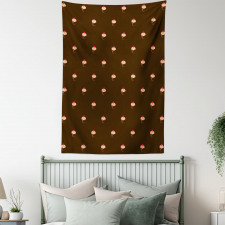 Cupcake Pattern Hearts Tapestry