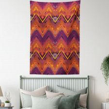 Native Zigzag Ornament Tapestry