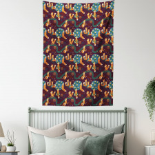 Small Forest Animals Pond Tapestry