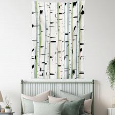 Trunks of Birches Pattern Tapestry