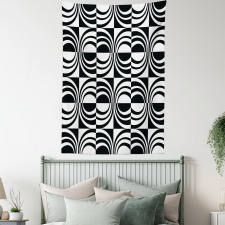 Checkered Curvy Tapestry