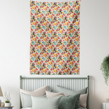 Abstract Avian Animals Tapestry