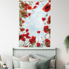 Meadow Flowers Cottage Tapestry