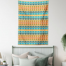 Folk Motifs Strips Tapestry