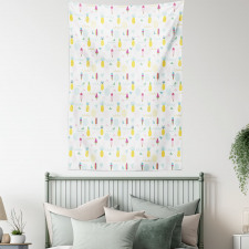 Ice Cream Pineapple Tapestry